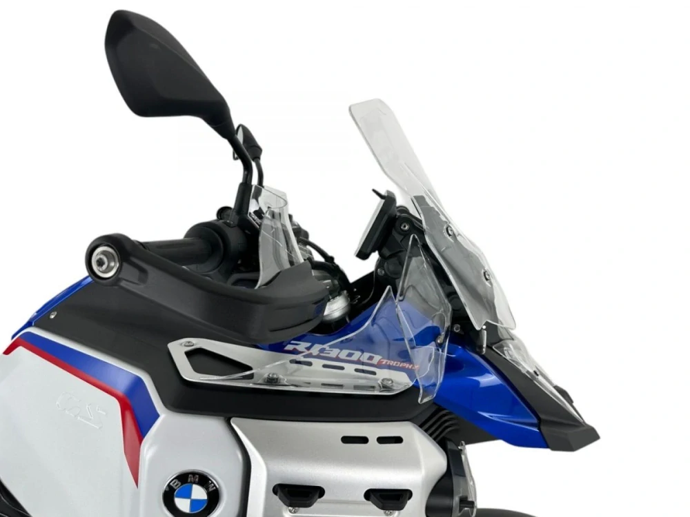 Motocyklové plexi / čelní plexi motocyklu WRS WINDSCREEN TOURING PLUS TRANSPARENT RADAR BM109T pro BMW R 1300 GS ADVENTURE rok 2024 barva čirá