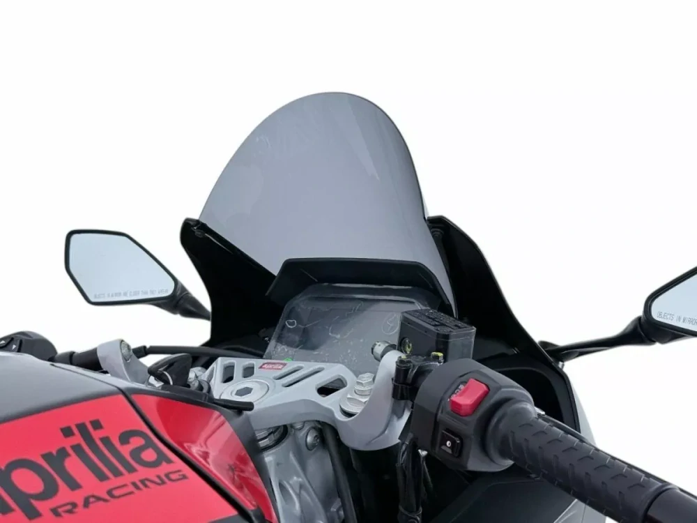Motocyklové plexi / čelní plexi motocyklu WRS verze RACE AP016FS pro motocykly APRILIA RS 457 rok 2024 barva tmavě kouřová
