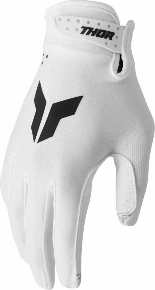 Motokrosové / enduro / mtb rukavice THOR LAUNCHMODE barva bílá/černá 