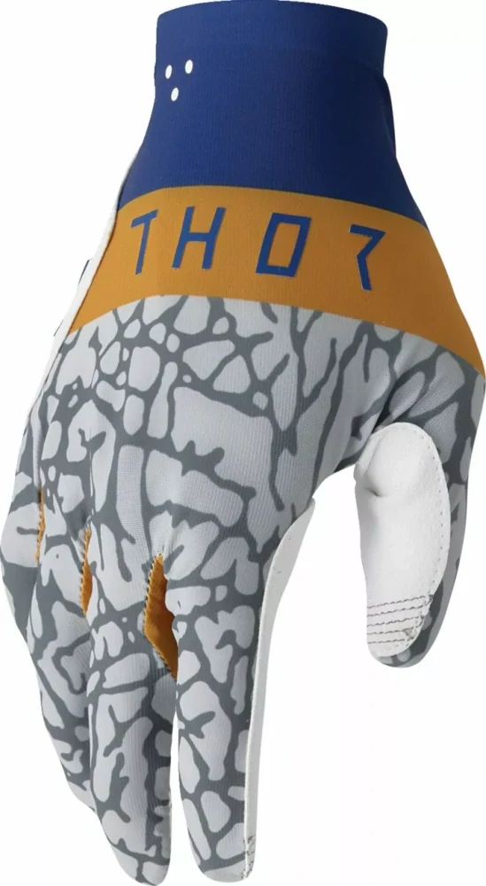 Motokrosové / MTB rukavice s jednovrstvou dlaní THOR SPORTMODE BRAVO barva modrá