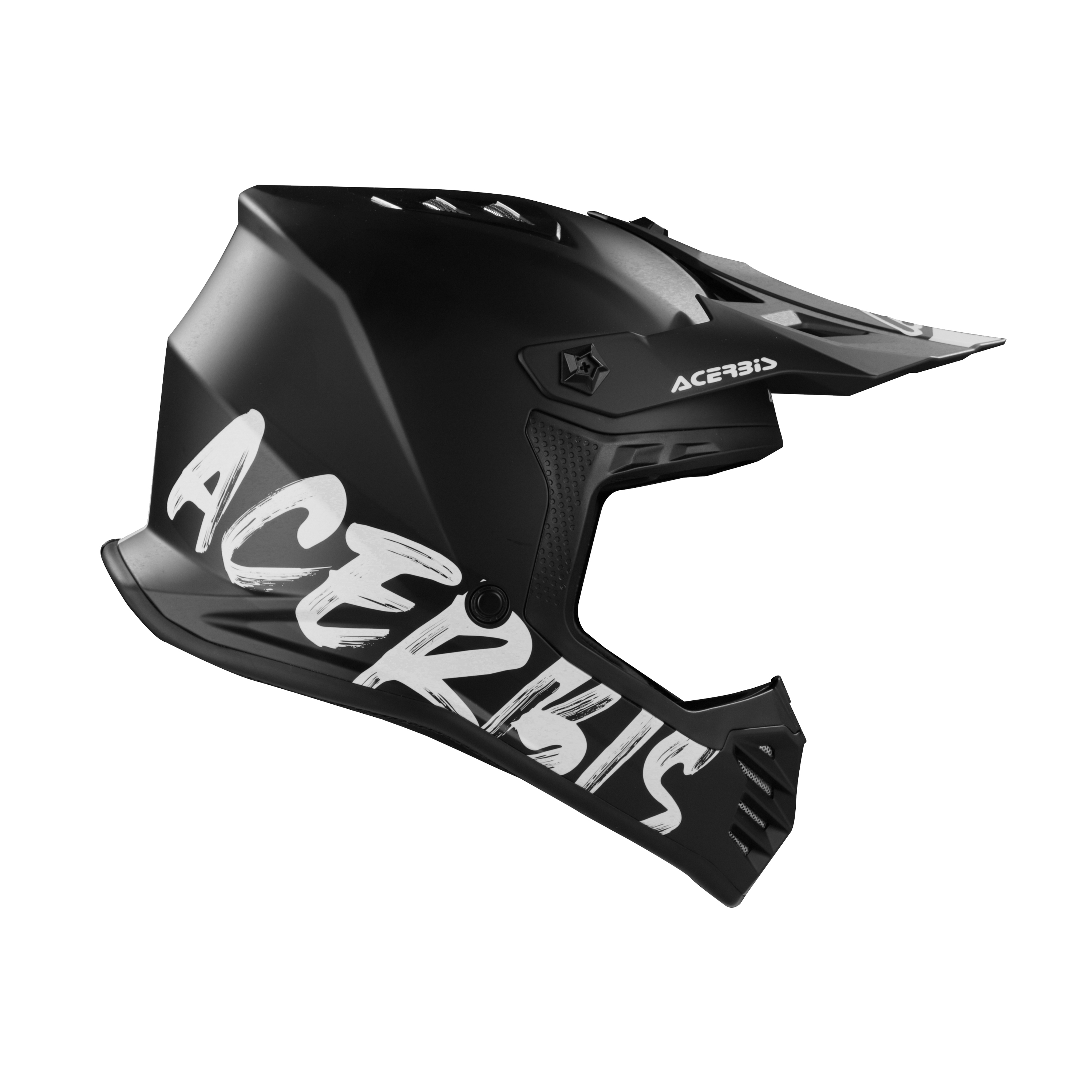 a Dětská motokrosová přilba / MX helma ACERBIS PROFILE JUNIOR barva metallic matná černá/bílá velikost XL