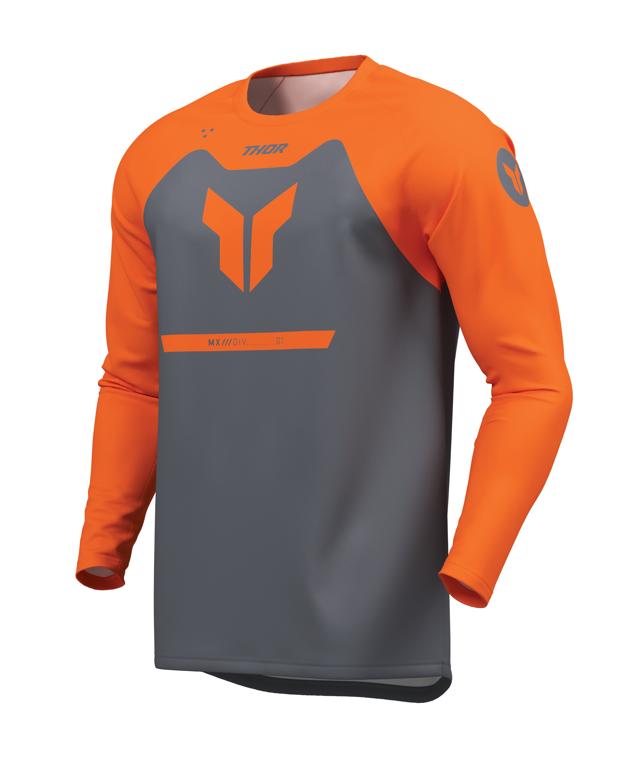 Dětský sportovní motokrosový / MTB dres THOR RIDEMODE RACEWEAR barva menace charcoal