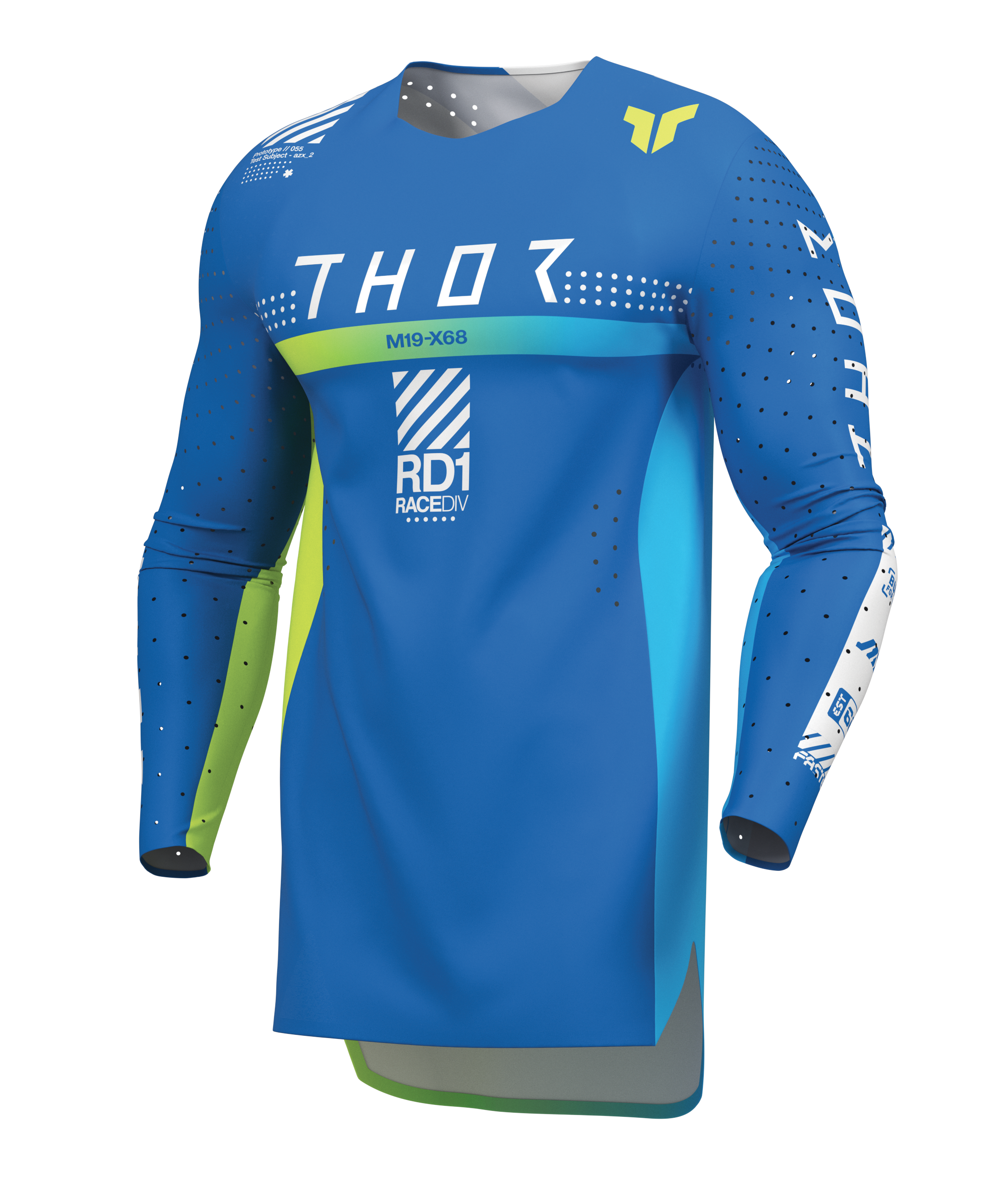 Lehký a pružný motokrosový - enduro dres THOR SPORTMODE SYNTH barva MODRÁ