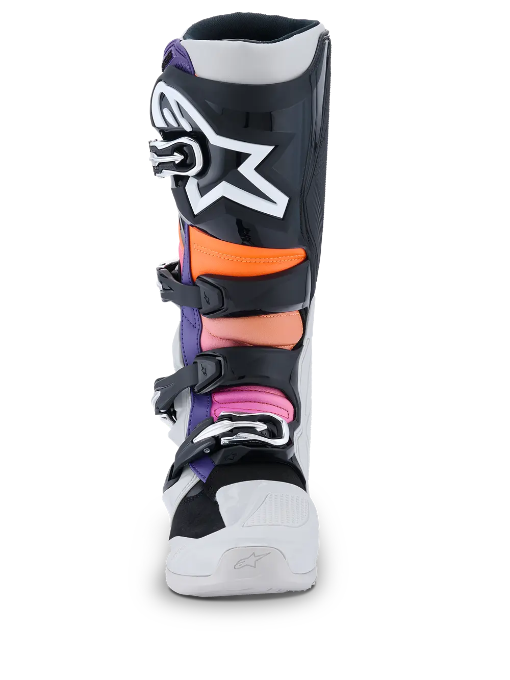 Motokrosové boty / mx obuv ALPINESTARS TECH 7 / 2012025-157 barva černá/oranžová fluo/šedá/magenta 26