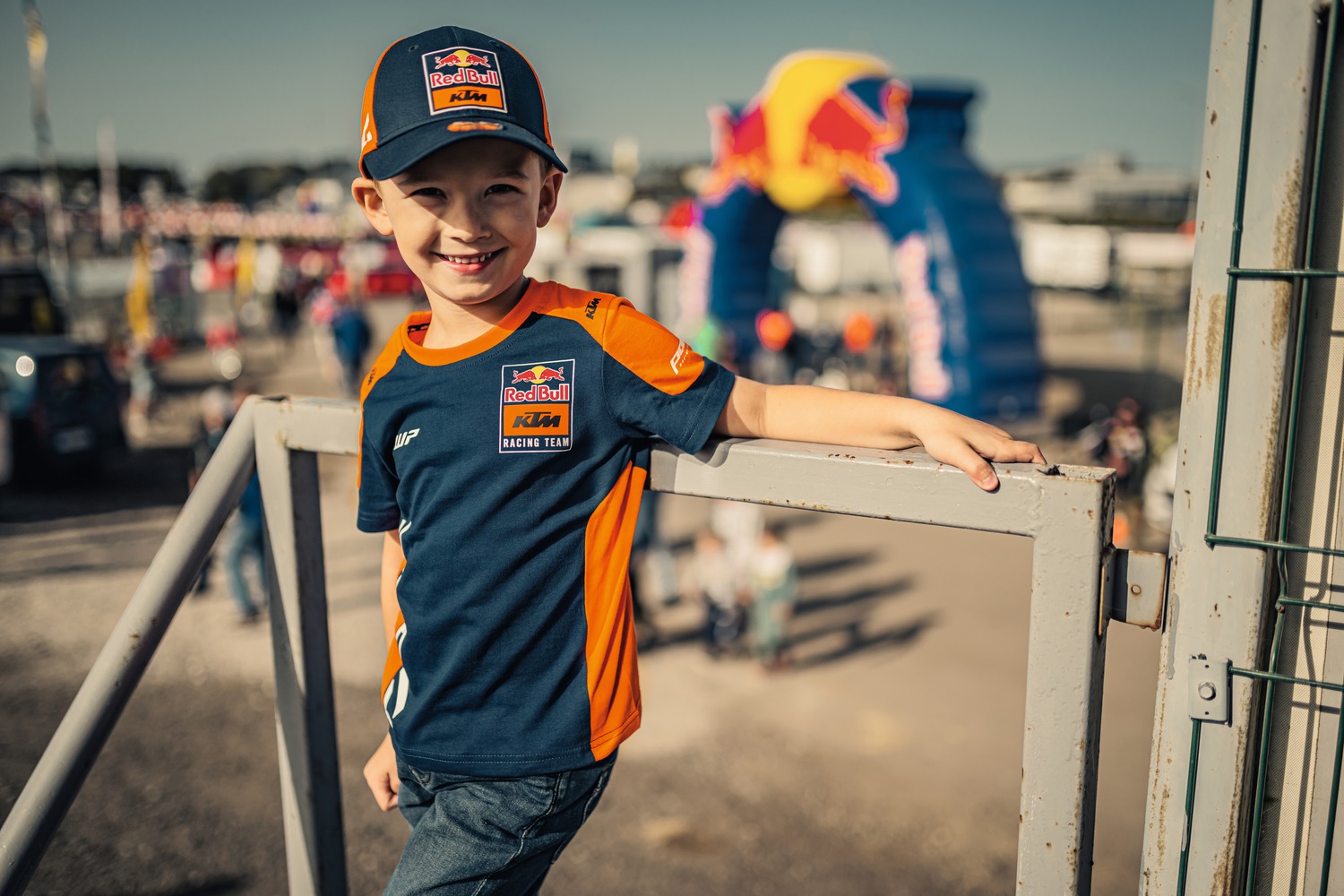 Dětské triko s krátkým rukávem KTM KIDS REPLICA TEAM TEE modrá/oranžová
