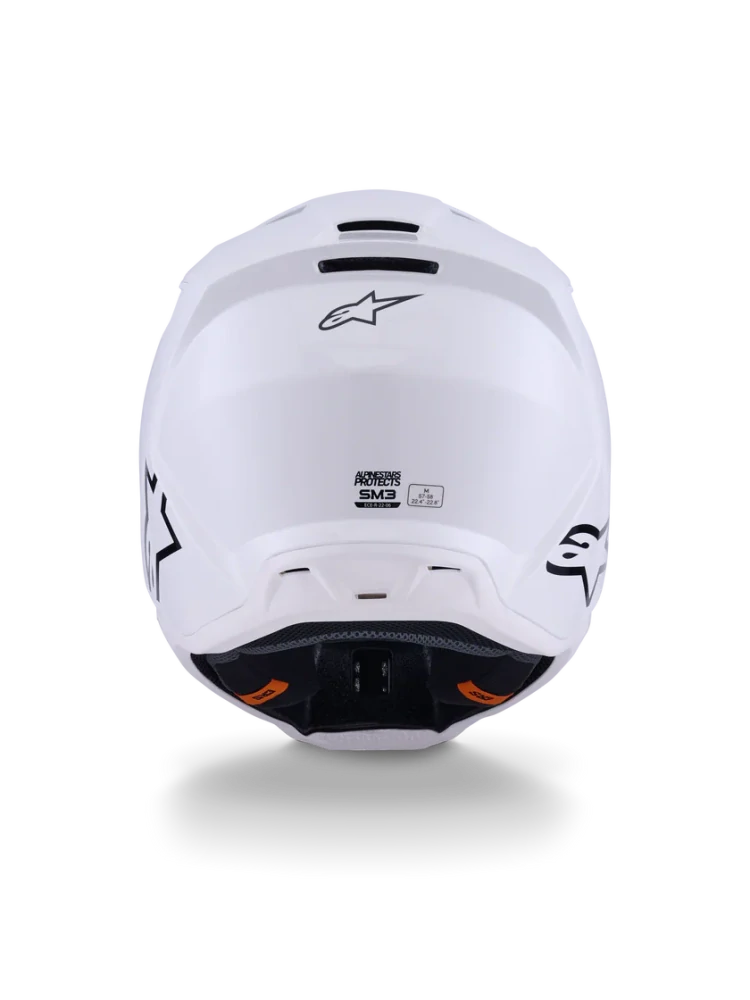 Motokrosová přilba ALPINESTARS SM3 / SM-3 / S-M3 / 8300426-2180 SOLID lesklá bílá