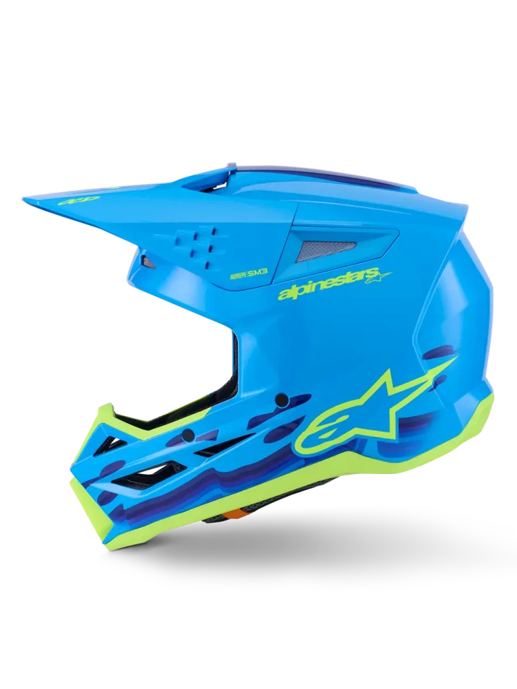 Motokrosová přilba ALPINESTARS SM3 / SM-3 / S-M3 / 8301126-7232 FORCE barva cyan 
