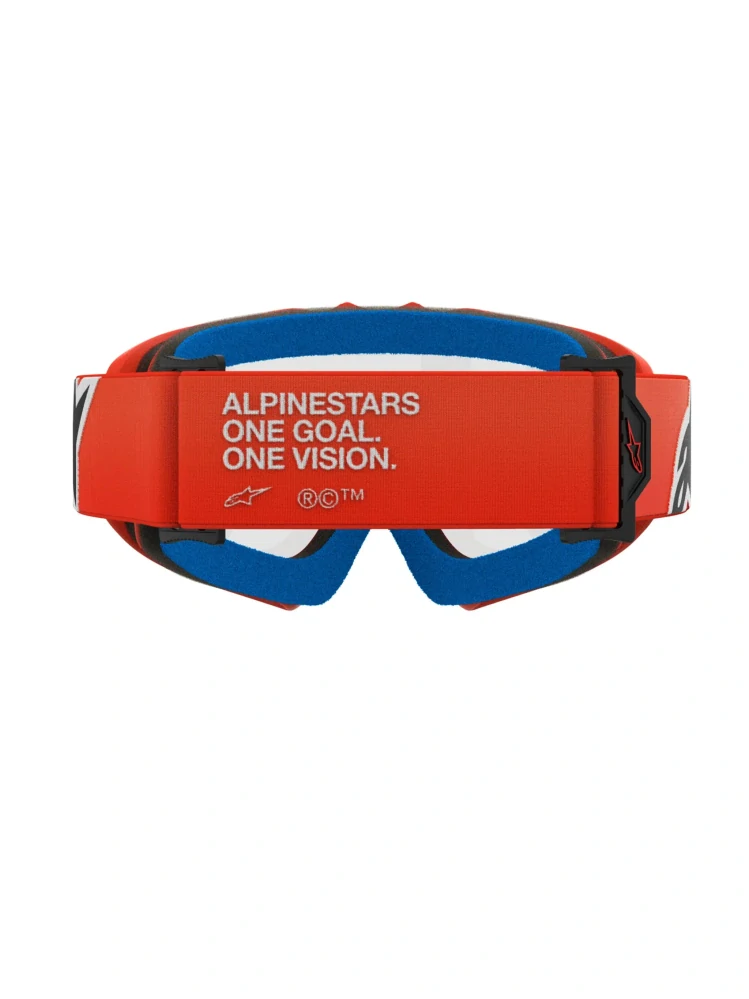 Dětské motokrosové / enduro / MTB brýle ALPINESTARS VISION CORP barva oranžová, čirá čočka 