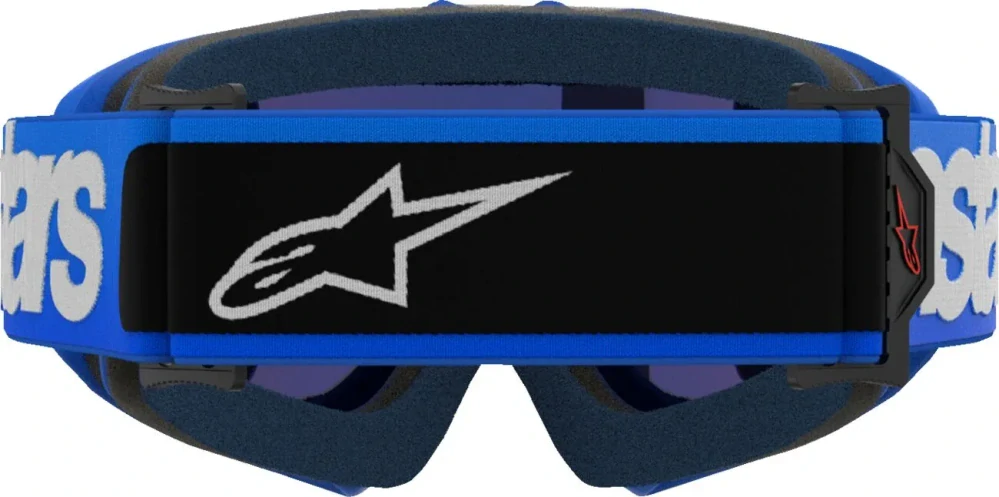Dětské motokrosové / enduro / MTB brýle ALPINESTARS VISION BLAZE barva modrá, modrá zrcadlová čočka 