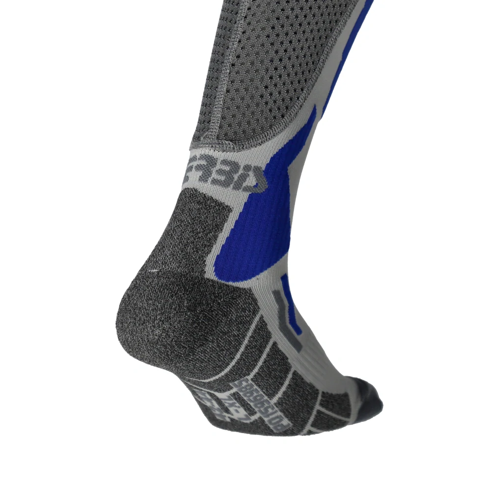 Motokrosové nadkolenky / vysoké motokosové ponožky ACERBIS X-LEG PRO VENTED barva šedá/modrá