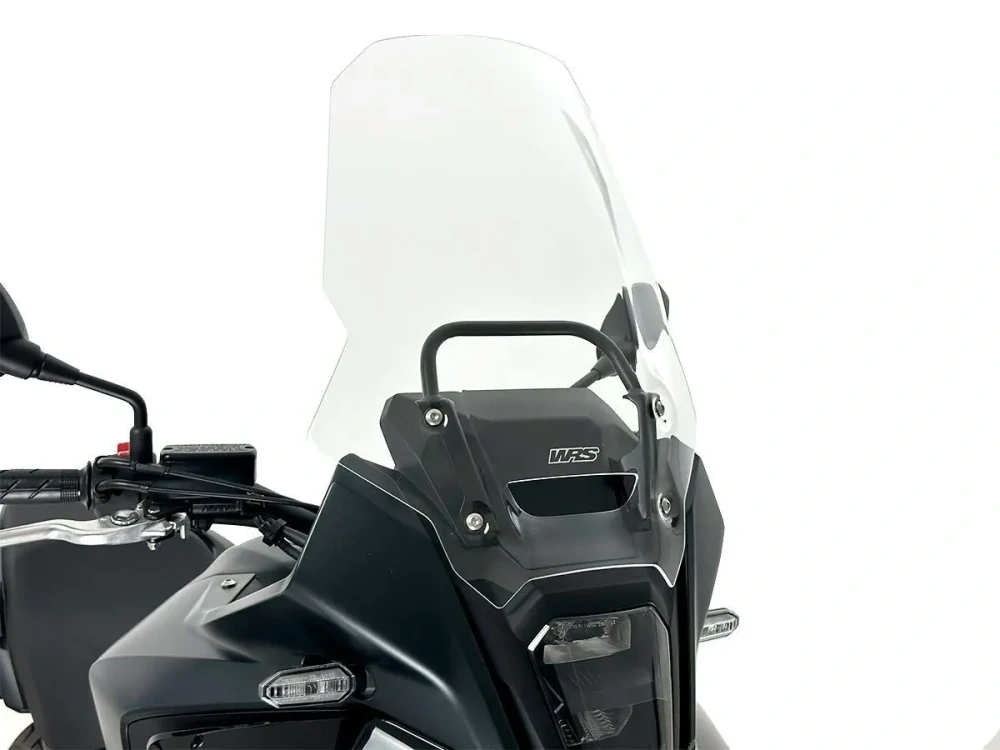 Plexi motocyklu WRS pro HONDA NX 400  rok 2024-2025 výška plexi 46,5 cm, barva čirá 