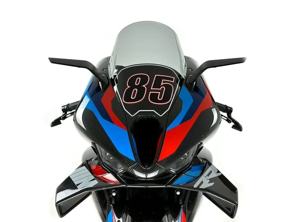 Plexi motocyklu WRS pro BMW M 1000 RR rok 2023-2024 barva kouřová verze RACE 