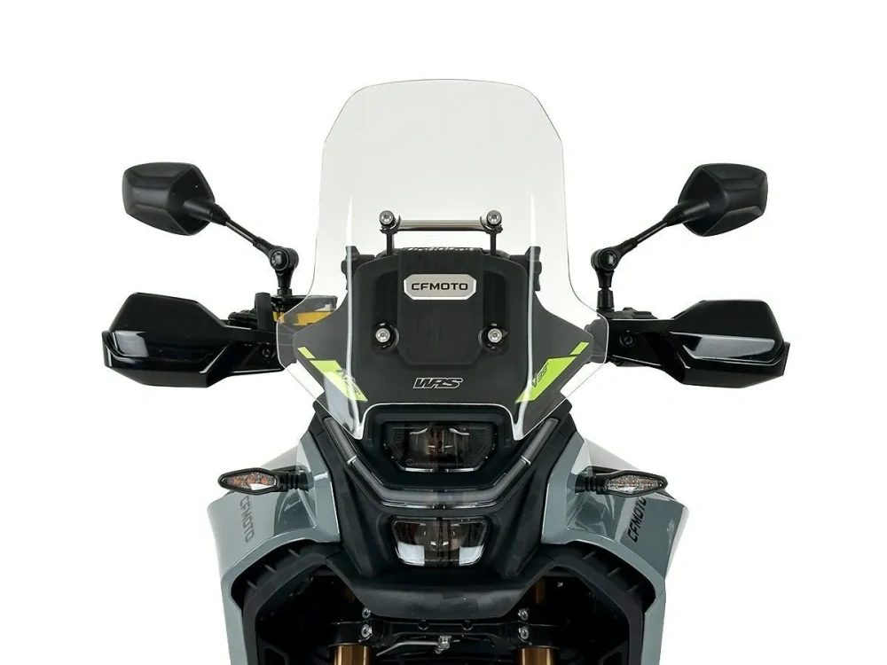 Plexi motocyklu WRS pro CF MOTO 450 MT rok 2024-2026 verze TOURING výška 36 cm, barva čirá