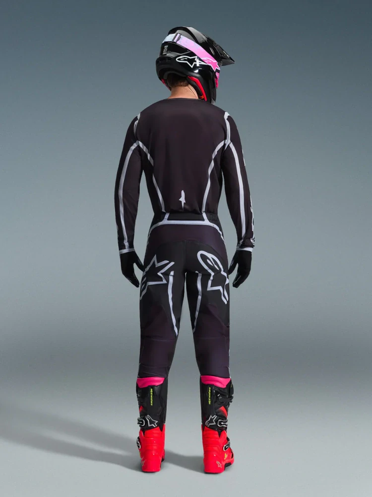a Motokrosový komplet kalhot a dresu ALPINESTARS FLUID APEX barva černá/šedá velikost 34+L