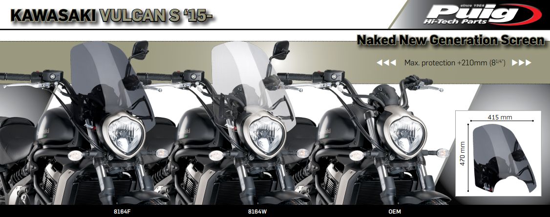 Plexi PUIG TOURING Kawasaki VULCAN S 2015-2017