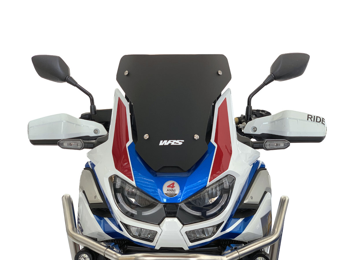 A Plexi motocyklu WRS pro HONDA CRF 1100 L ABS 2020-2022, barva černá, výška 31 cm (12-1/4")