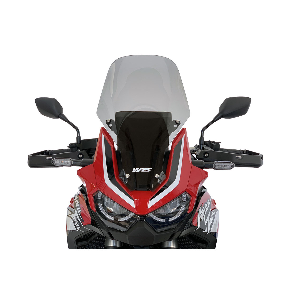 Plexi motocyklu WRS pro HONDA CRF 1100 L ABS Africa Twin 2020, barva kouřová, výška 54 cm (21-1/4")