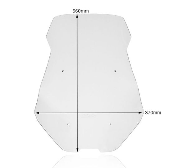 Plexi motocyklu WRS pro HONDA X-ADV 750 ABS DCT 2021, barva kouřová, výška 56 cm, verze standart