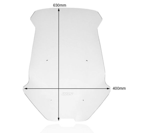 Plexi motocyklu WRS pro HONDA X-ADV 750 ABS DCT 2021, barva čirá, výška 63 cm, verze touring