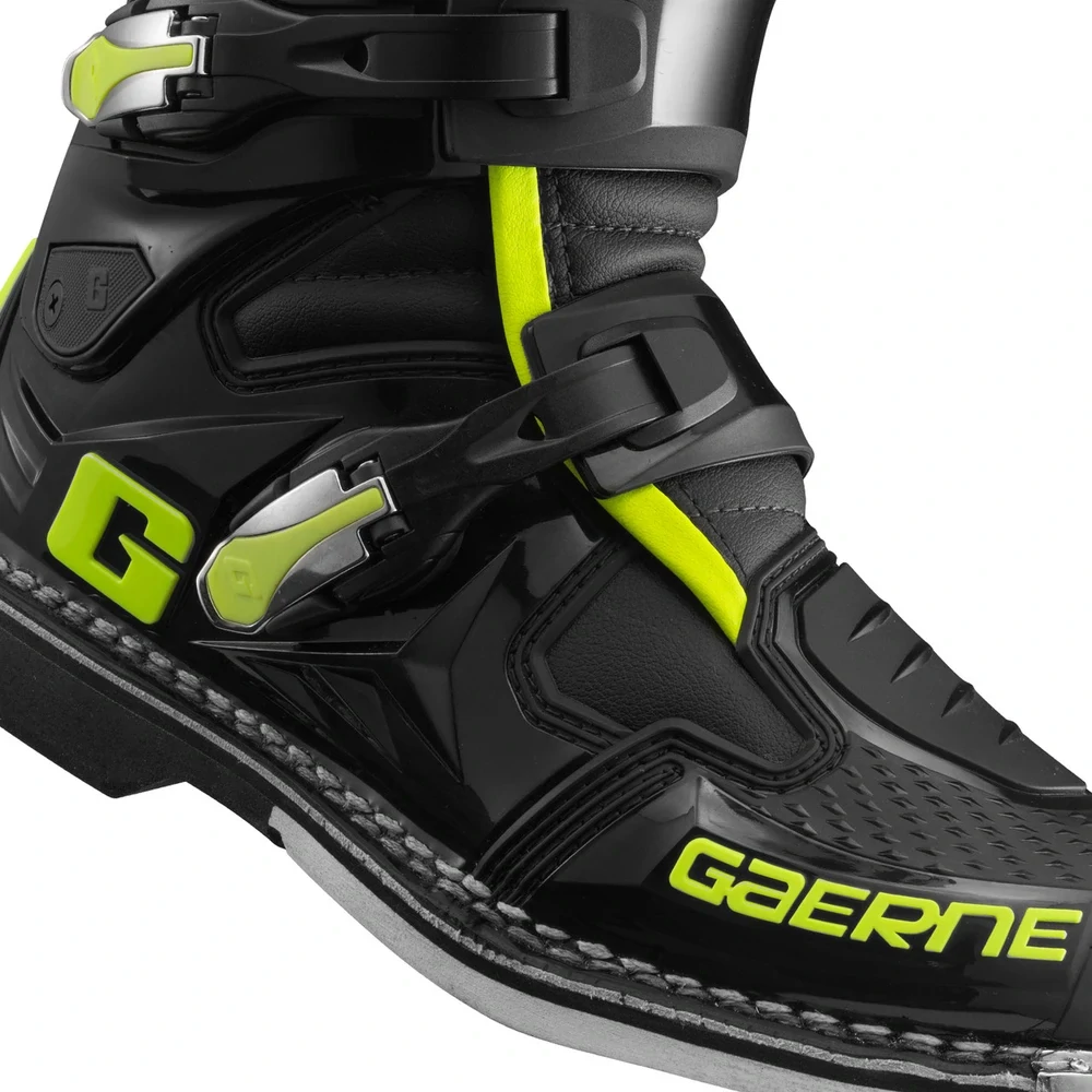 Motokrosové boty Gaerne SG 12 černá/žlutá fluo 