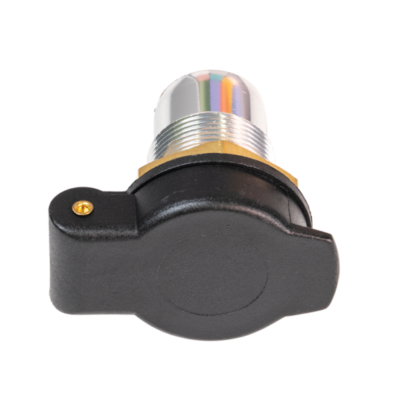 Odpružená DIN zásuvka  TECMATE OPTIMATE DIN SOCKET FLIPCAP typ O-18S 11/16” / 18 mm velikost otvoru