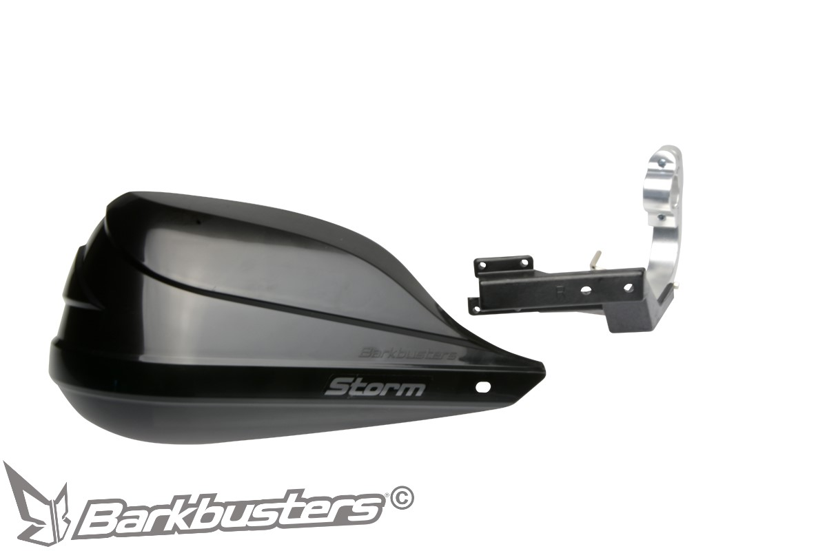 Sada motocyklových krytů páček BARKBUSTERS HANDGUARDS STORM SINGLE POINT černé, pár, pro průměr řidítek 22 mm