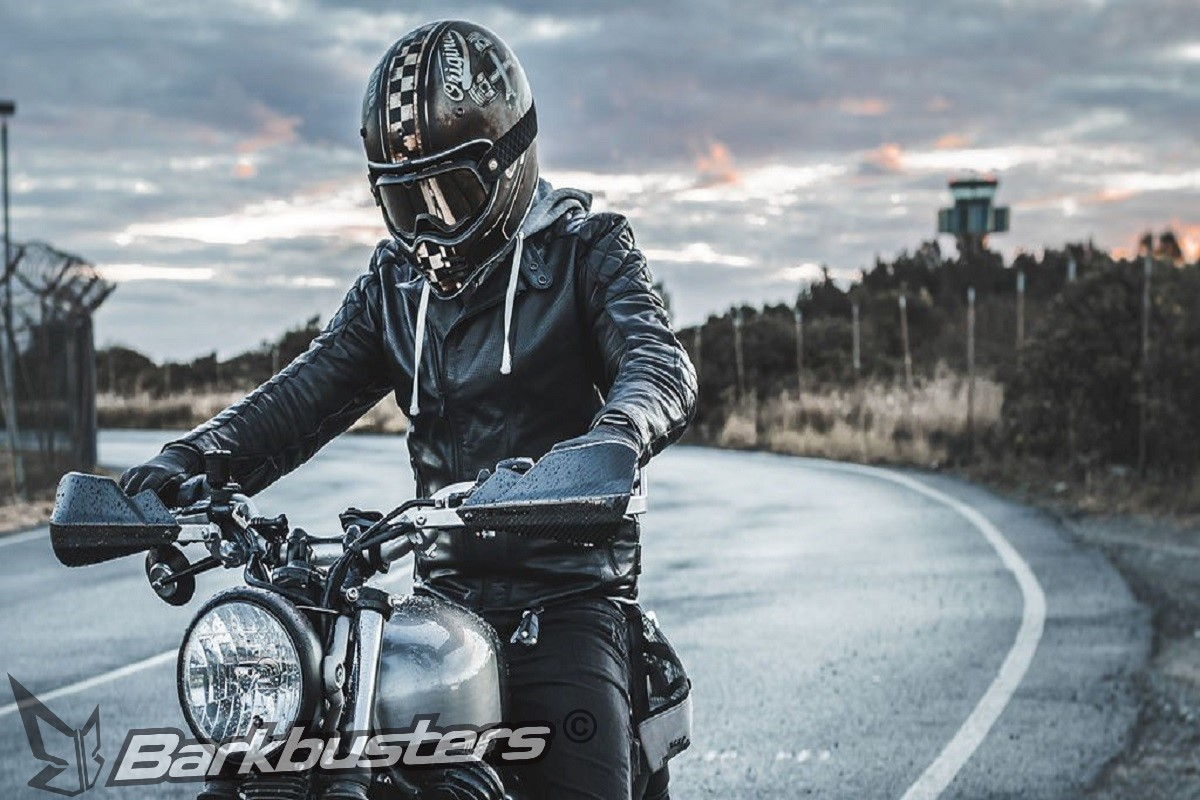 Sada motocyklových krytů páček BARKBUSTERS HANDGUARDS CARBON bez montážní sady, pár