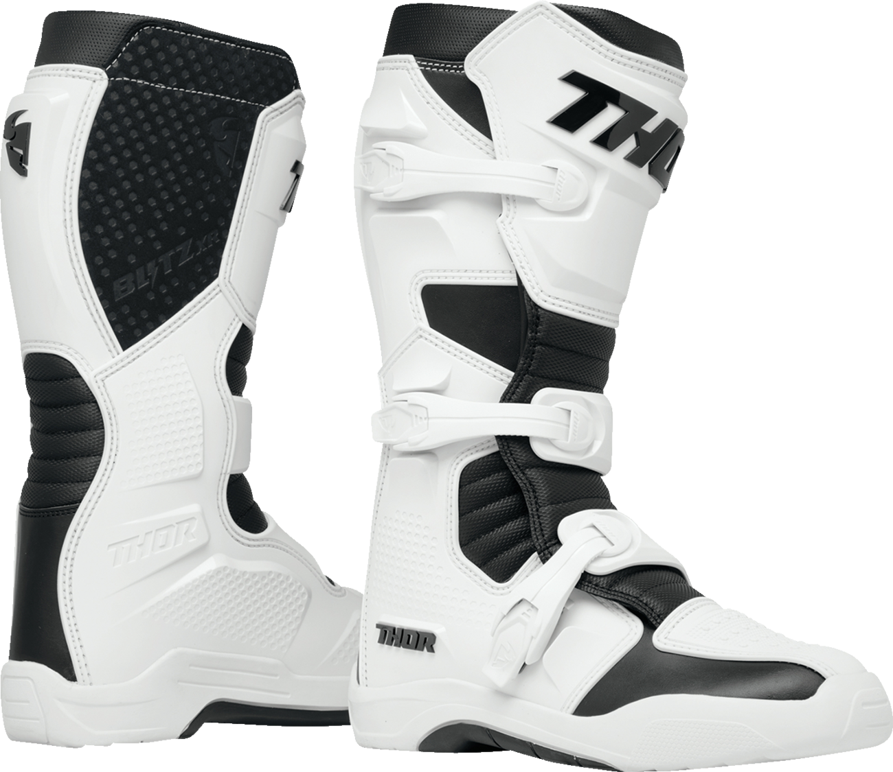 Motokrosové boty / MX boty, boty na motocross THOR BLITZ XR MX BOOTS barva bílá/černá - pár