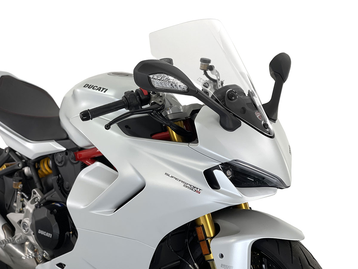 Plexi motocyklu WRS TOURING pro DUCATI SUPERSPORT 950 / S 2021-2023 výška 435 mm, barva čirá
