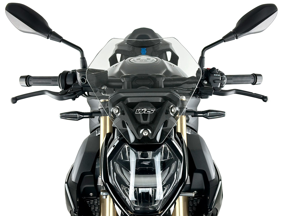 Plexi motocyklu WRS TOURING pro BMW S 1000 R rok 2022-2023, výška 31 cm, šíře 33 cm, barva čirá
