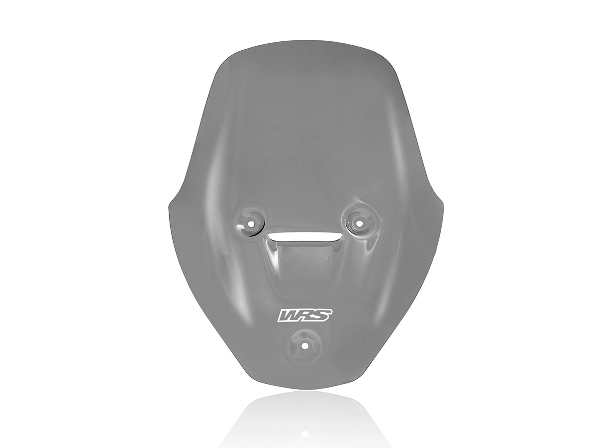 Plexi motocyklu WRS TOURING pro DUCATI DIAVEL V4 1200 ABS rok 2023, výška plexi 33,5 cm, šíře plexi 28 cm, barva kouřová