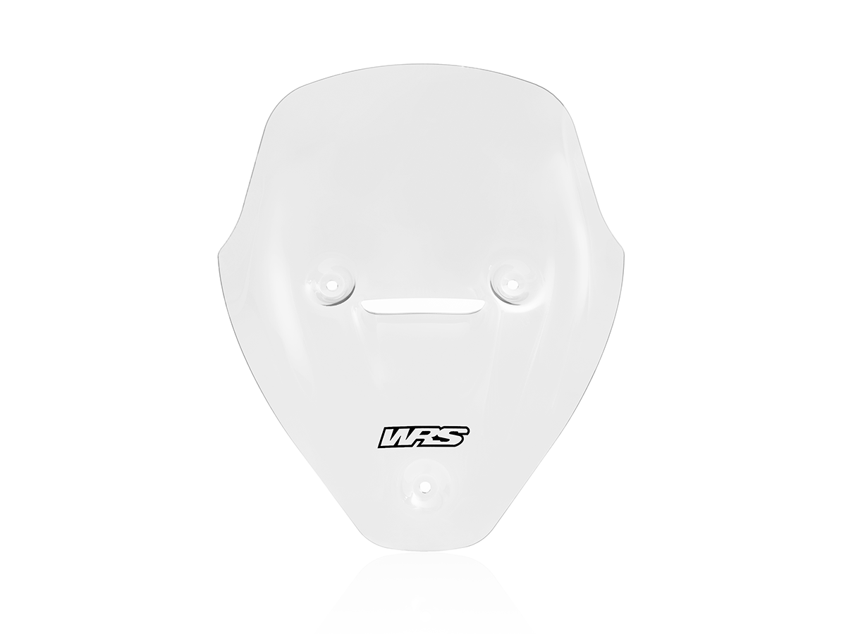 Plexi motocyklu WRS SPORT pro DUCATI DIAVEL V4 1200 ABS rok 2023, výška plexi 28,5 cm, šíře plexi 24,5 cm, barva čirá