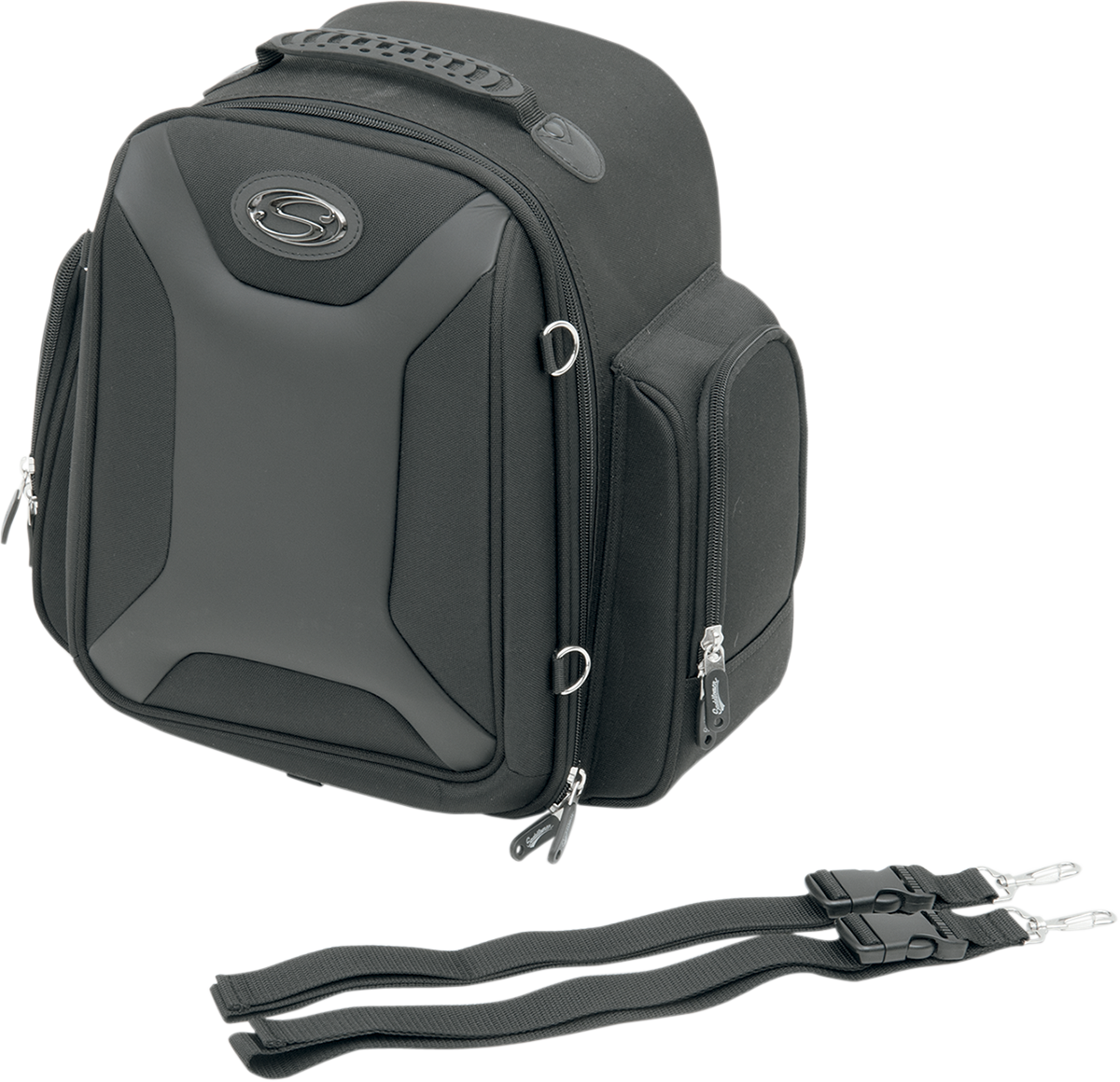 Zadní motocyklová zavazadlová brašna SADDLEMEN SISSY BAR BAG SPORT FTB1500, barva černá, 