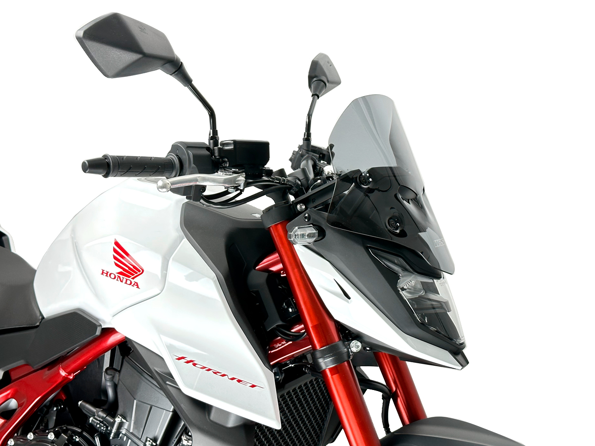 Plexi motocyklu WRS verze SPORT pro HONDA HORNET 750 ABS rok 2023-2024 barva kouřová, výška plexi 32 cm