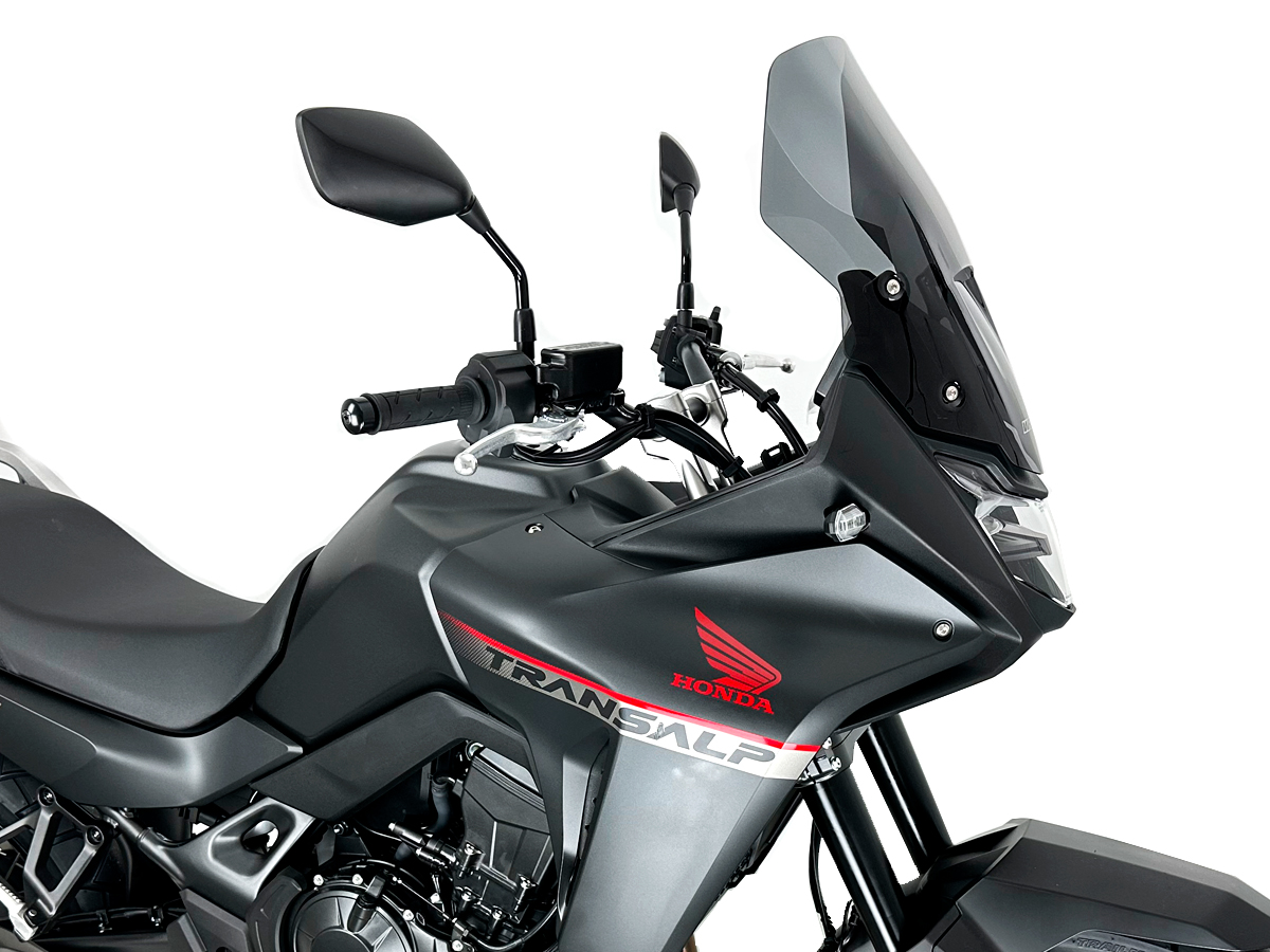 Plexi motocyklu WRS verze TOURING pro HONDA XL 750 TRANSALP ABS rok 2023-2024 barva tmavě kouřová, výška plexi 45,5 cm