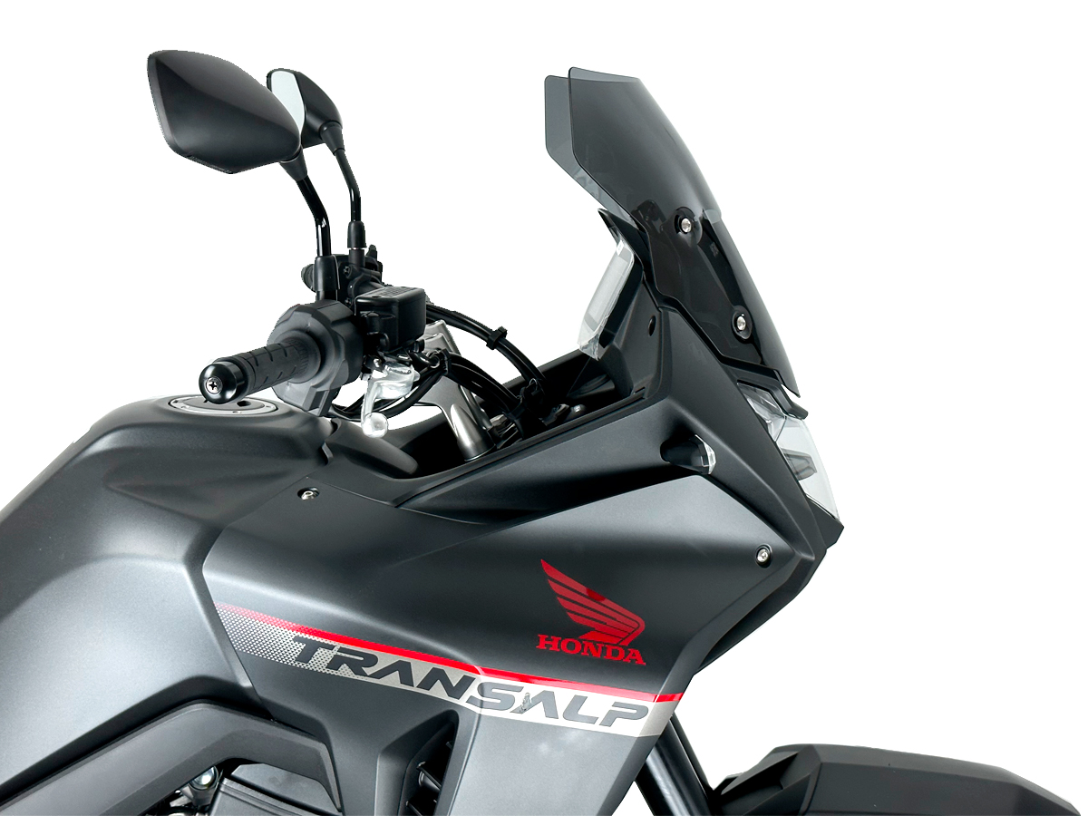 Plexi motocyklu WRS verze SPORT pro HONDA XL 750 TRANSALP ABS rok 2023-2024 barva tmavě kouřová, výška plexi 35,5 cm