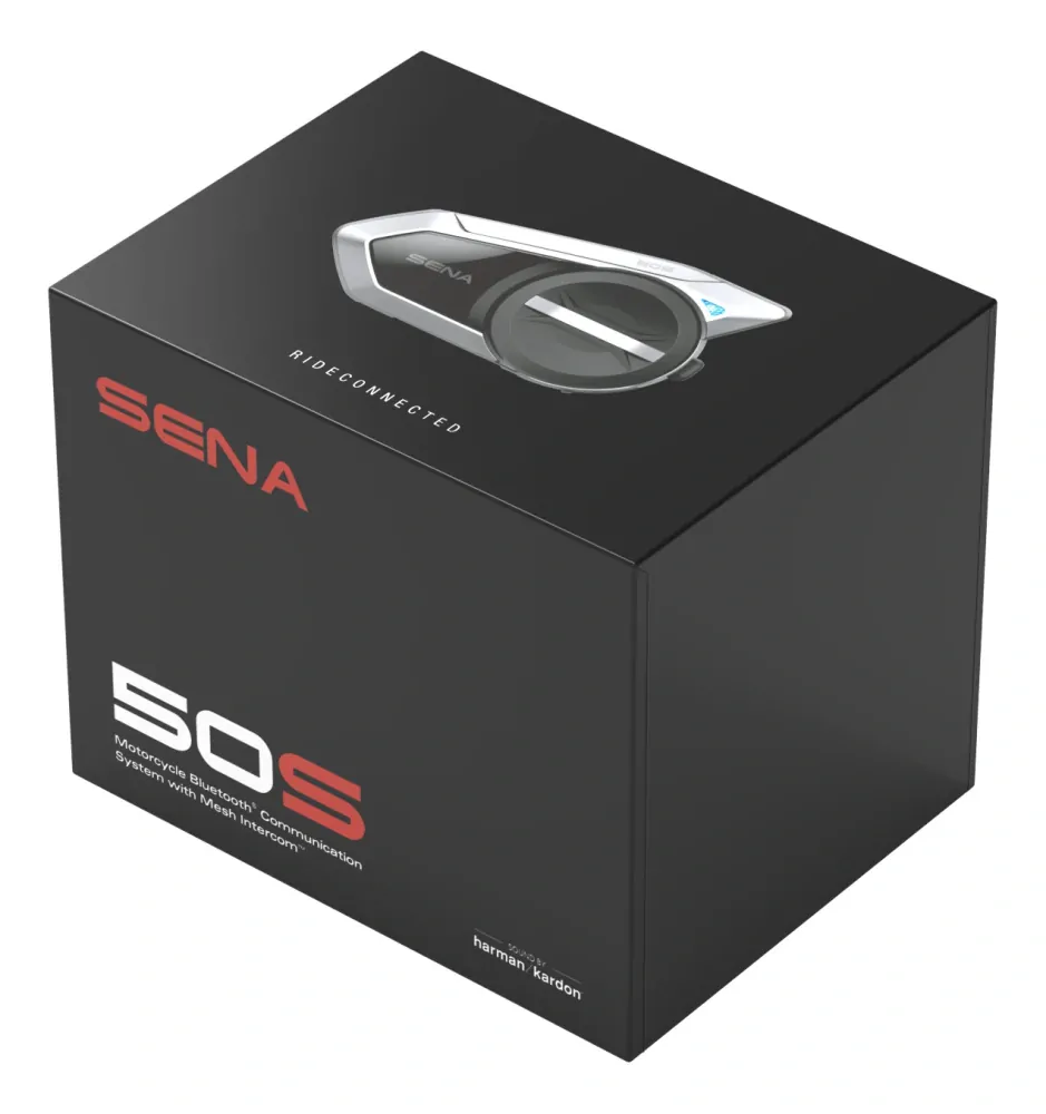 Komunikační zařízení / headset  pro motorkáře SENA 50S dosah 2 km, balení jedna jednotka