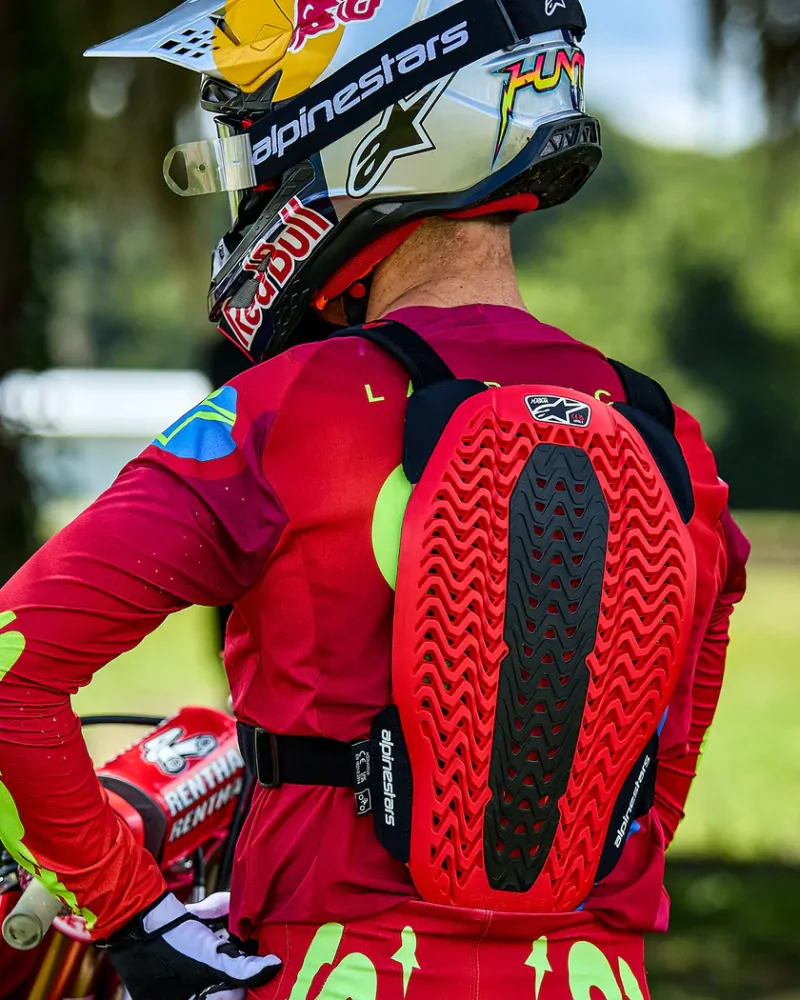 Hrudní / zádový chránič / chránič těla  ALPINESTARS A-5 PLASMA CHEST PROTECTOR černá/ červená velikost XL/XXL
