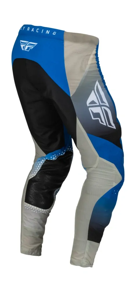 a Motokrosový komplet dresu + kalhot FLY RACING LITE barva modrá/černá/šedá velikost 2XL + 38