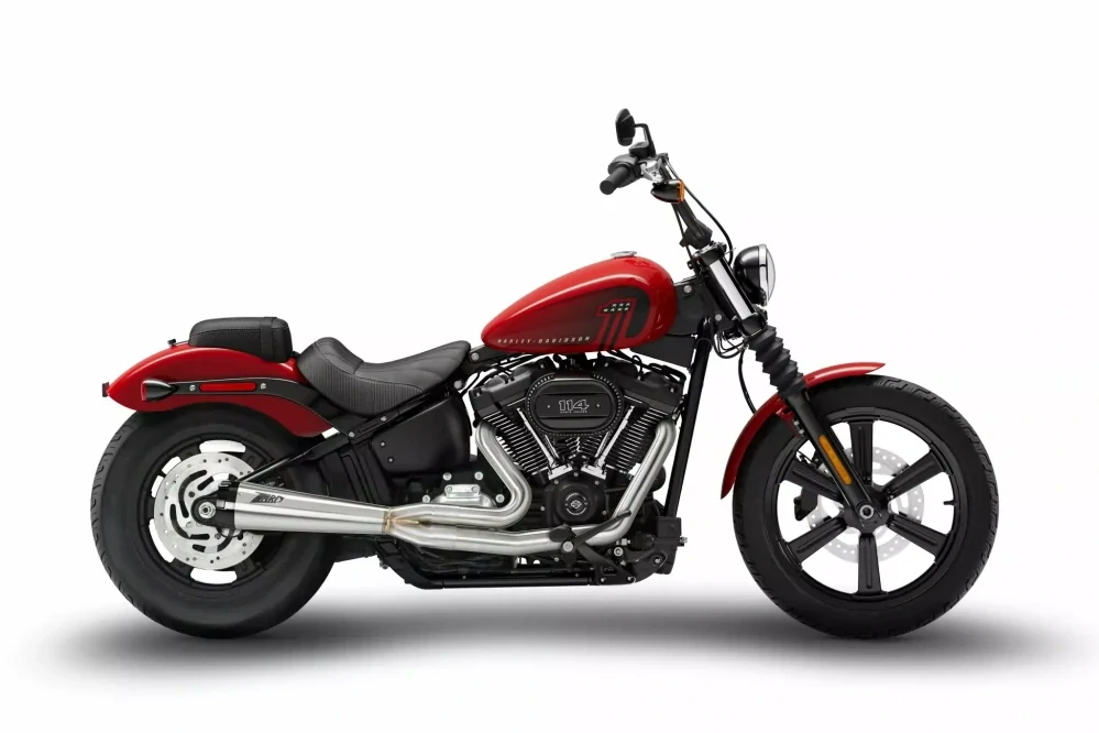 Výfukový systém motocyklu ZARD FULL KIT EXHAUST SYSTEM 2:1 pro motocykl HARLEY DAVIDSON STREET BOB 114 rok 2017-2024 viz popis, barva stainless steel / saténový chrom
