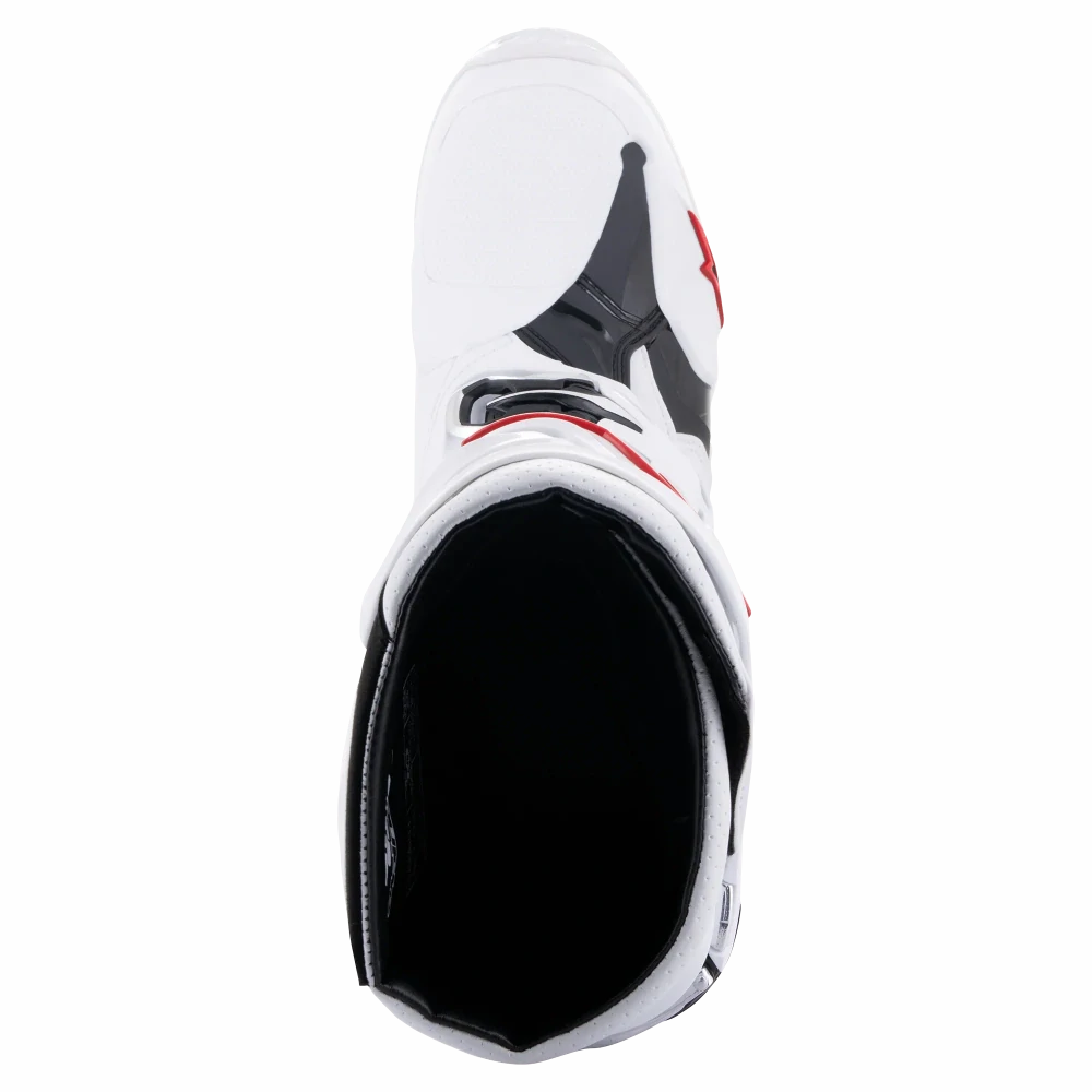 Ventilační motokrosové boty s vnitřní botičkou ALPINESTARS TECH 10 SUPERVENTED VENTILAČNÍ barva bílá/červená/černá