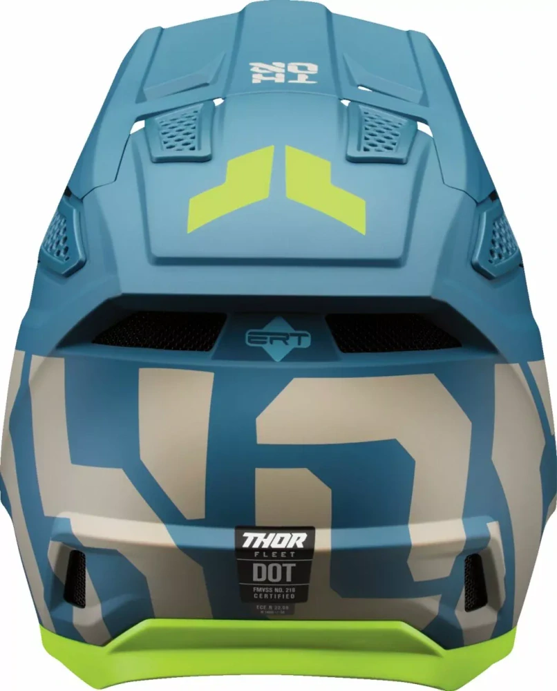 Motokrosová přilba / MX helma THOR FLEET FORGE barva modrá matná