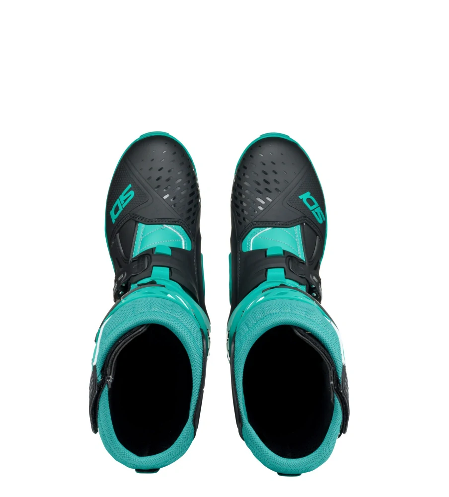 Motokrosové / enduro boty SIDI CROSSAIR barva černá/mint zelená, pár