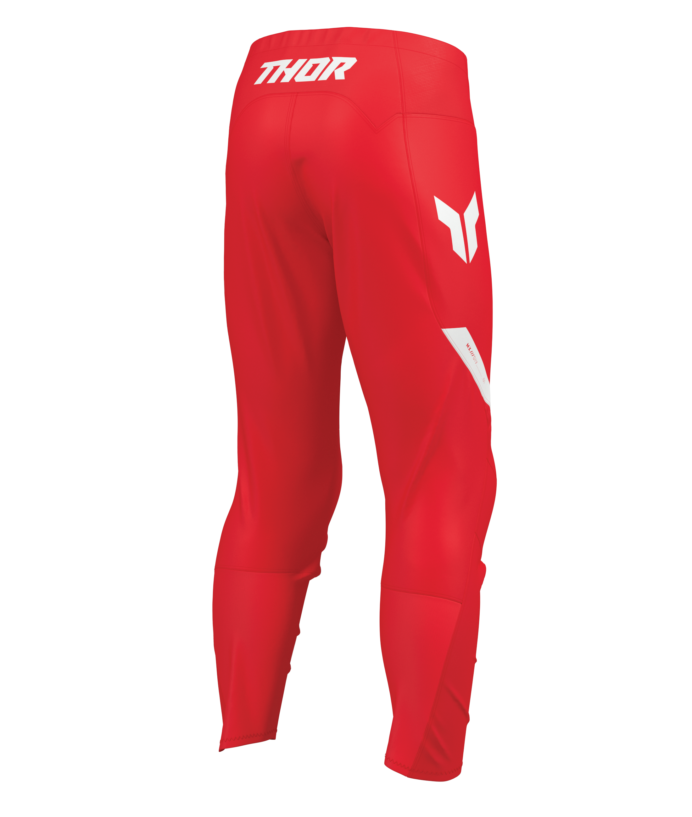 Dětský motokrosový komplet kalhot a dresu THOR RIDEMODE RACEWEAR MENACE barva červená/bílá