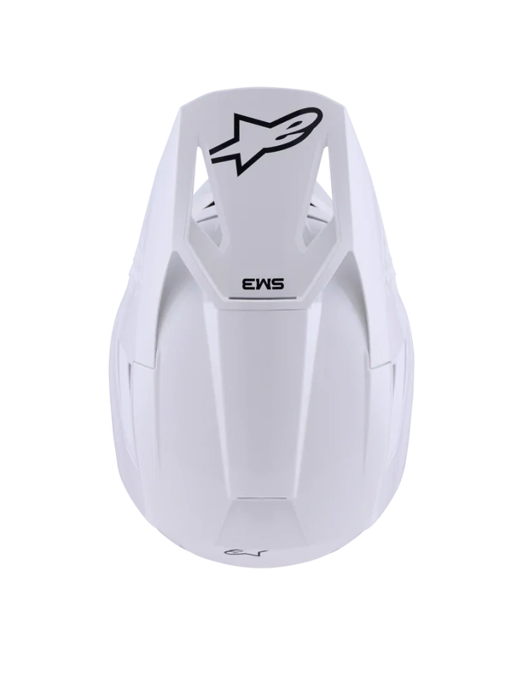 Motokrosová přilba ALPINESTARS SM3 / SM-3 / S-M3 / 8300426-2180 SOLID lesklá bílá