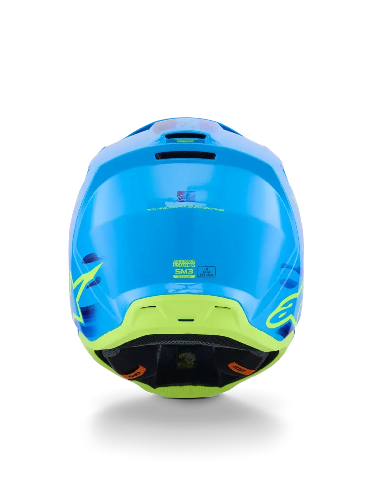 Motokrosová přilba ALPINESTARS SM3 / SM-3 / S-M3 / 8301126-7232 FORCE barva cyan 