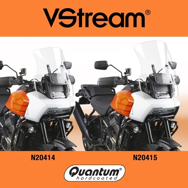 Plexi motocyklu NATIONAL CYCLE verze střední N20415 pro HARLEY DAVIDSON PAN AMERICA rok 2021-2024 barva čirá, výška plexi 41,6 cm