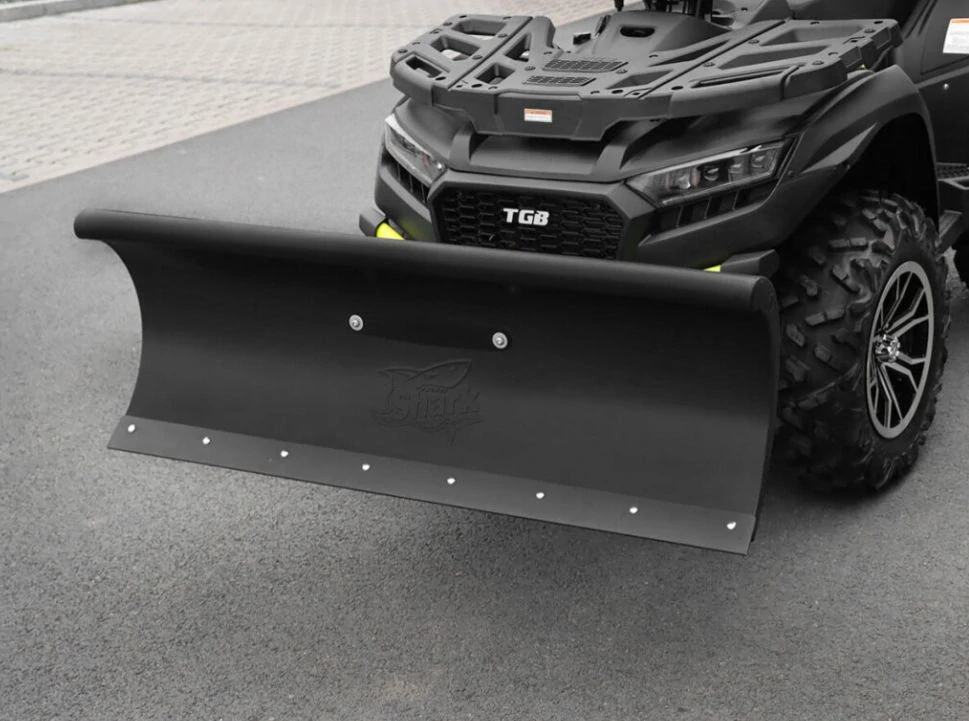 a Odpružená sněhová radlice včetně adaptéru SHARK SNOW PLOW DELUXE barva černá, šířka 132 cm