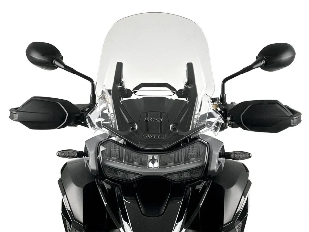 Plexi motocyklu WRS verze TOURING pro motocykly TRIUMPH TIGER 1200 GT / PRO / EXPLORER / RALLY rok 2022-2026 výška plexi 50,5 cm barva čirá