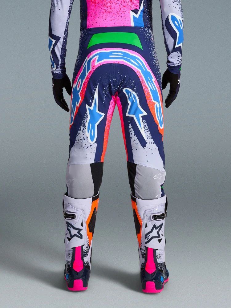 Limitovaná edice-motokrosové kalhoty ALPINESTARS SUPERTECH TOMAC LIMITED EDITION RECORDS COLLECTION (šedá/multicolor) 2026